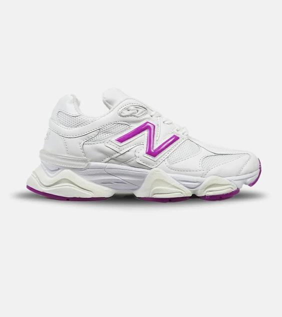 کفش کتانی زنانه سفید سرخابی NEW BALANCE 9060 مدل 4331|لوزی