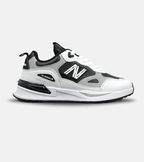 کفش کتانی مردانه سفید مشکی طوسی NEW BALANCE yg niubailun مدل 5272|لوزی