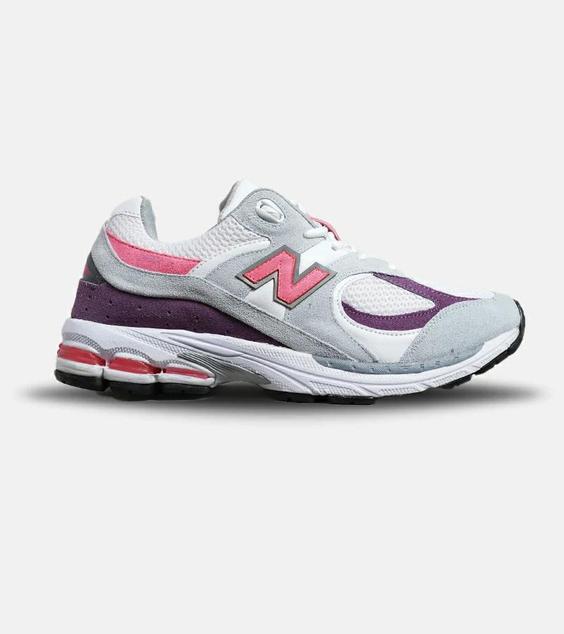 کفش کتانی طوسی سرخابی بنفش NEW BALANCE 2002R مدل 6279|لوزی