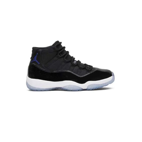 کفش ساقدار نایک ایرجردن 11 مشکی سفید آبی Nike Air Jordan 11 Retro Space Jam|کتونی باز