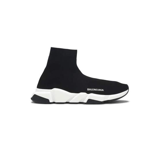 کتونی جورابی بالنسیاگا مشکی سفید Balenciaga Speed Trainer Black White|کتونی باز