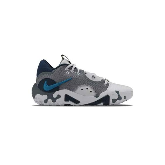 کفش بسکتبال نایک پی جی 6 طوسی آبی Nike PG 6 Grey Fog Arsenal Blue|کتونی باز