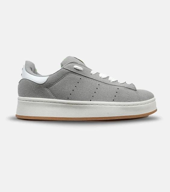 کفش کتانی مردانه طوسی سفید ADIDAS stan smith مدل 4587|لوزی