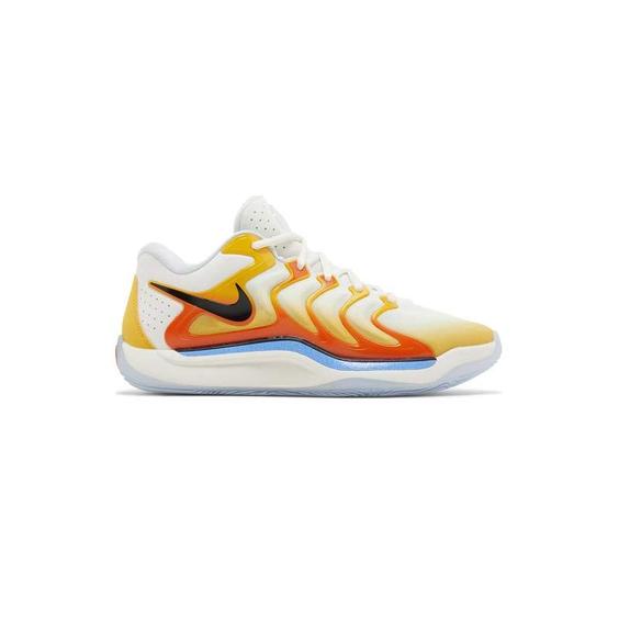 کتونی نایک کی دی 17 سفید نارنجی زرد Nike KD 17 Sunrise|کتونی باز