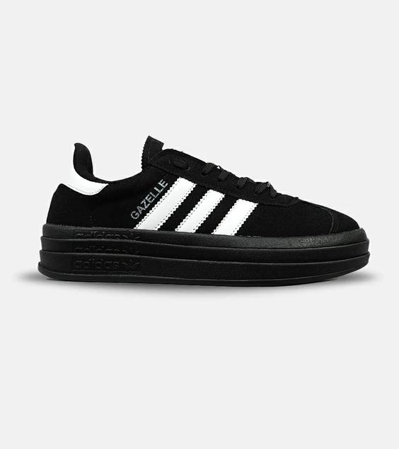 کفش کتانی مردانه مشکی ADIDAS gazelle Bold مدل 4636|لوزی