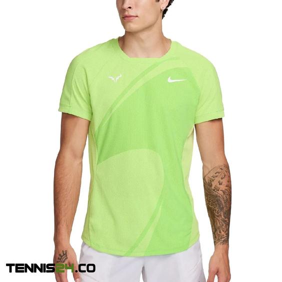 تی شرت تنیس مردانه نایک Nike Dri-FIT ADV Rafa- زرد|تنیس شاپ