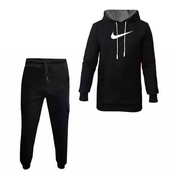 ست هودی کلاه دارمردانه طرح nike مدل f 4578|باسلام