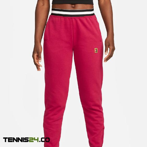 شلوار تنیس زنانه نایک NikeCourt Dri-FIT Heritage French- صورتی|تنیس شاپ