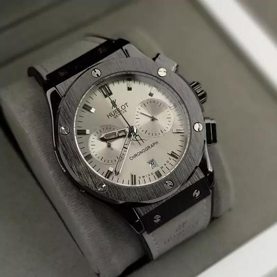 ساعت مچی هابلوت بند رابر بدنه استیل HUBLOT |باسلام