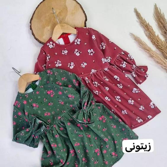 پیراهن دخترانه یلدایی سایز 40 تا 55 جنس مخمل کبریتی |باسلام (Mahorshop)