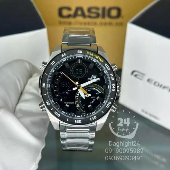 ساعت  مچی کاسیو  ادیفایس casio edifice ECB-900DB-1C بند استیل رنگ ثابت،مسترکوالیتی |باسلام