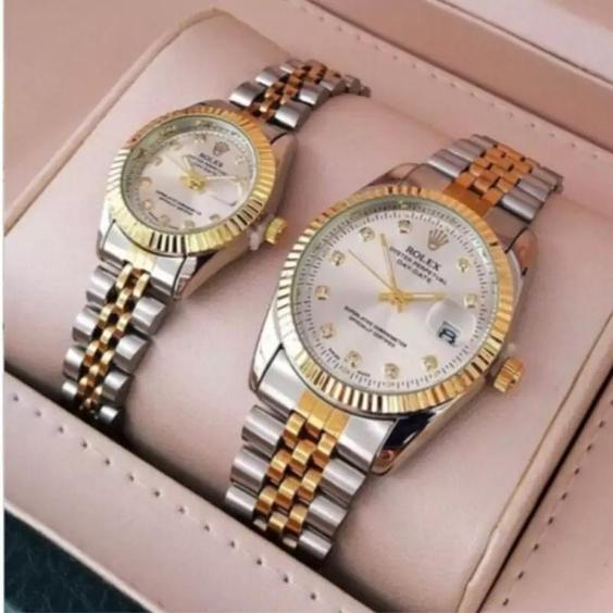 ساعت ست رولکس مردانه زنانه صفحه سفید Rolex|باسلام