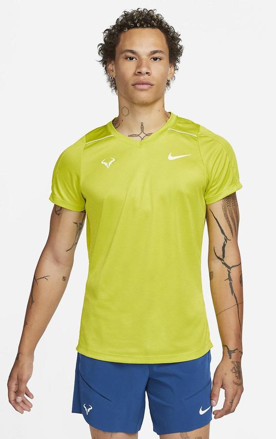 تی شرت تنیس مردانه نایک NikeCourt Dri-FIT Rafa Challenger- سبز|تنیس شاپ