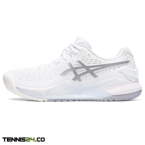 کفش تنیس زنانه Asics Gel-Resolution 9- سفید|تنیس شاپ