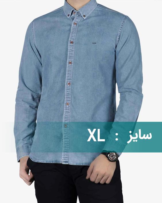 پیراهن جین اسپرت مردانه- سایز XL|سارابارا