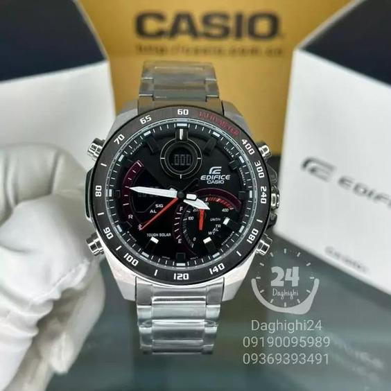 ساعت  مچی کاسیو  ادیفایس casio edifice ECB-900DB-1A بند استیل رنگ ثابت،مسترکوالیتی |باسلام