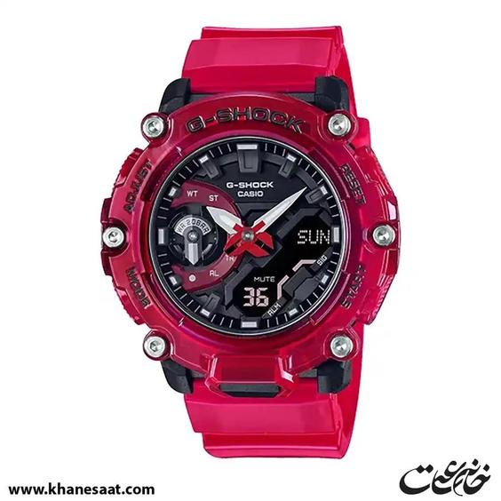 ساعت مچی مردانه کاسیو جی شاک مدل GA-2200SKL-4ADR|خانه ساعت