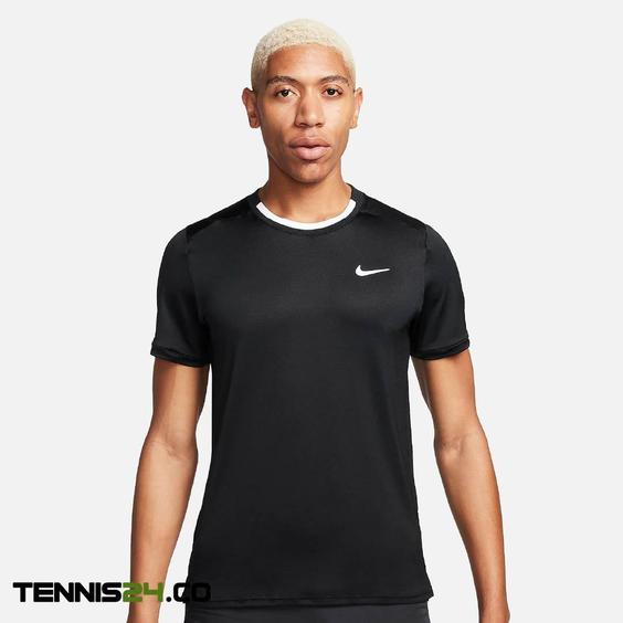 تی شرت تنیس مردانه نایک NikeCourt Advantage Dri-FIT- مشکی|تنیس شاپ