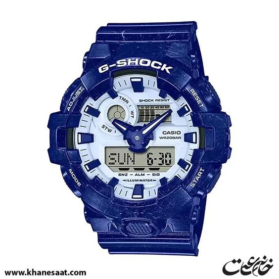 ساعت مچی مردانه کاسیو جی شاک مدل GA-700BWP-2ADR|خانه ساعت