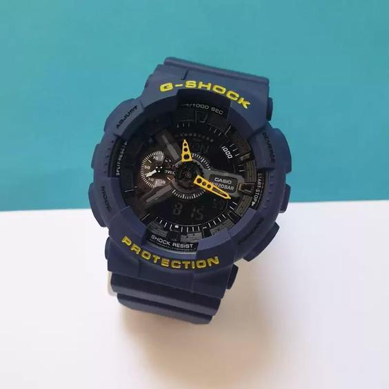 ساعت مچی مردانه و پسرانه کاسیو جی شاک آبی رنگ . casio G-shock |باسلام