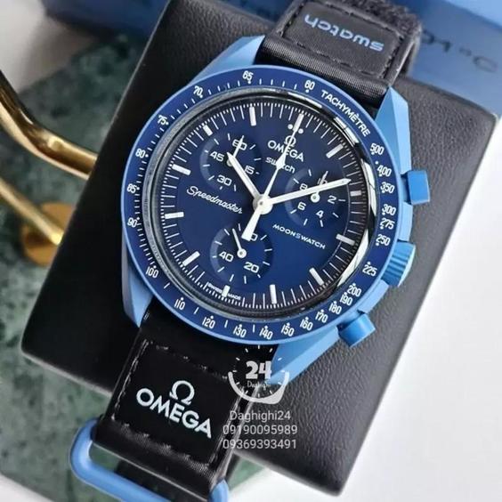 ساعت مچی امگا سواچ نپتون  Omega x Swatchمدل Mission to Neptune  رنگ  آبی تیره(مدل های کپی مشابه اصلی)|باسلام