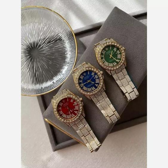 ساعت مچی مردانه فول نگین رولکس Rolex|باسلام