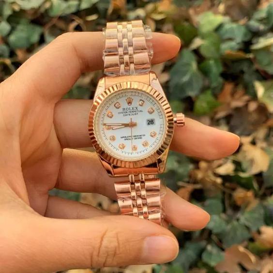 ساعت رولکس rolex زنانه  دیت جاست سایز متوسط(ارسال رایگان)|باسلام