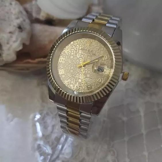 ساعت مردانه رولکس Rolex طلایی|باسلام