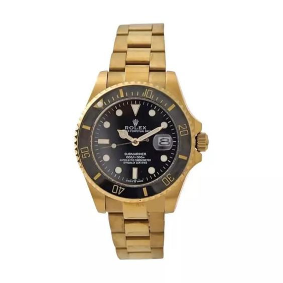 ساعت مچی زنانه رولکس مدل سابمارینر ROLEX SUBMARINER GD-BK|باسلام