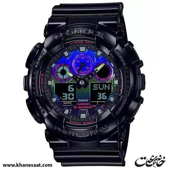 ساعت مچی مردانه کاسیو مدل GA-100RGB-1ADR|خانه ساعت