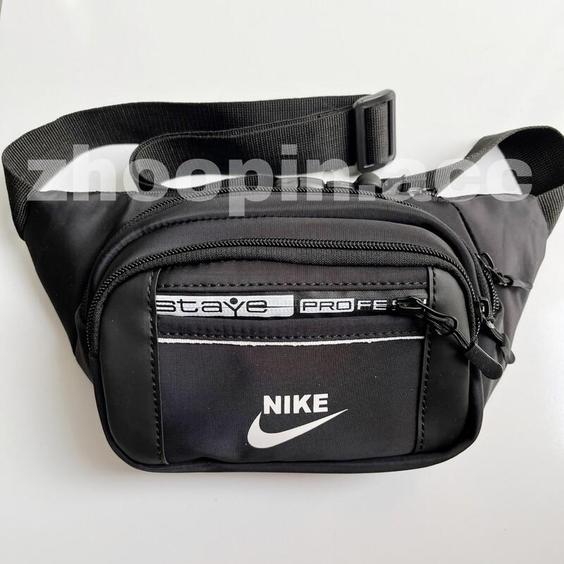 کیف کمری  زنانه و مردانه طرح Nike پارچه دیبا خارجی 4 زیپ |باسلام