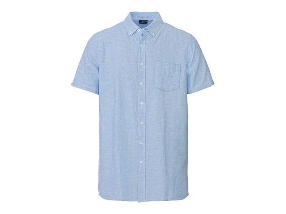 پیراهن مردانه استین کوتاه برند لیورجی کد ۳۷۲۴۲۴۲ Mens Shirt Linen Cotton|کی استوک