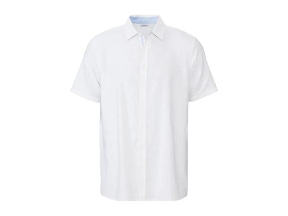 پیراهن مردانه استین کوتاه برند لیورجی کد۳۷۲۴۲۴ Mens Shirt Linen Cotton|کی استوک