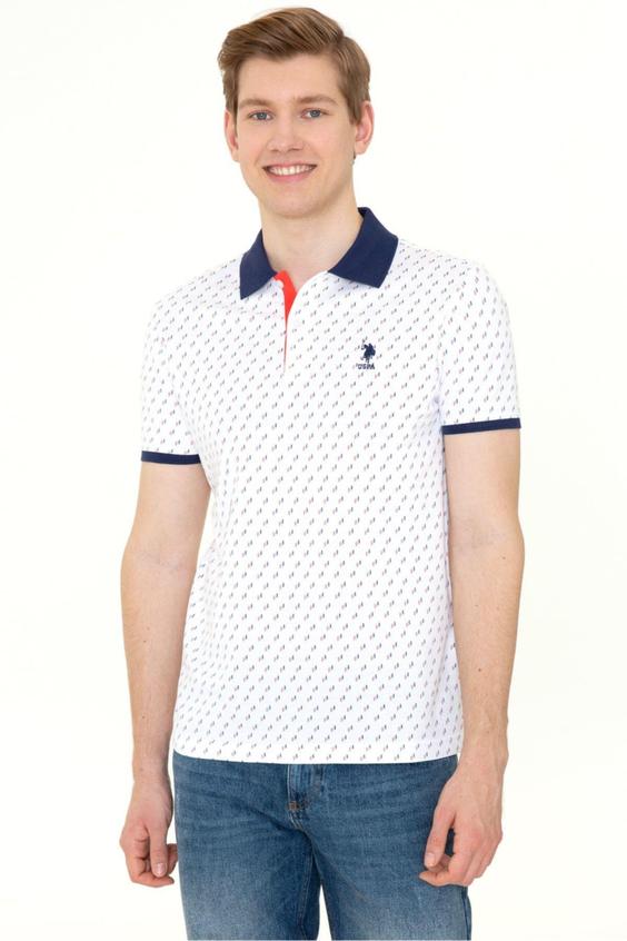 تیشرت یقه پلو مردانه یو اس پلو اورجینال آبی سرمه ای U.S. Polo Assn. G081GL011.000.1358181|ترند نهران