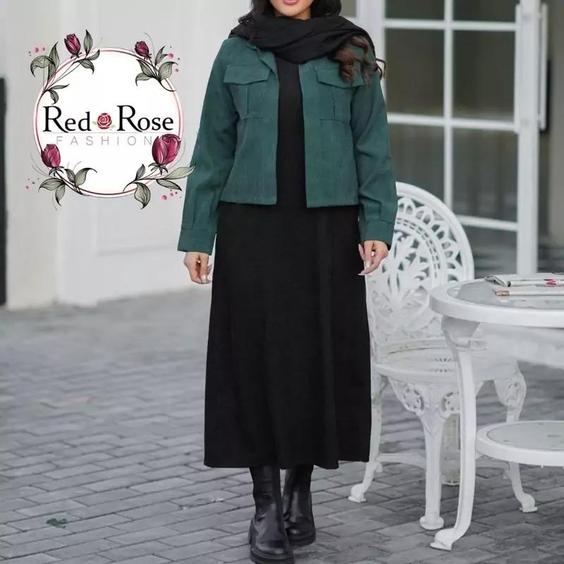 کت سارافون زنانه دخترانه مخمل کبریتی افرا مناسب38تا44|باسلام (پخش لباس زنانه red rose)