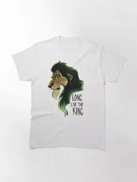 تیشرت lion king طرح Long Live The King کد 1111 231|باسلام (سفارشی سازی با گیکزهاب)