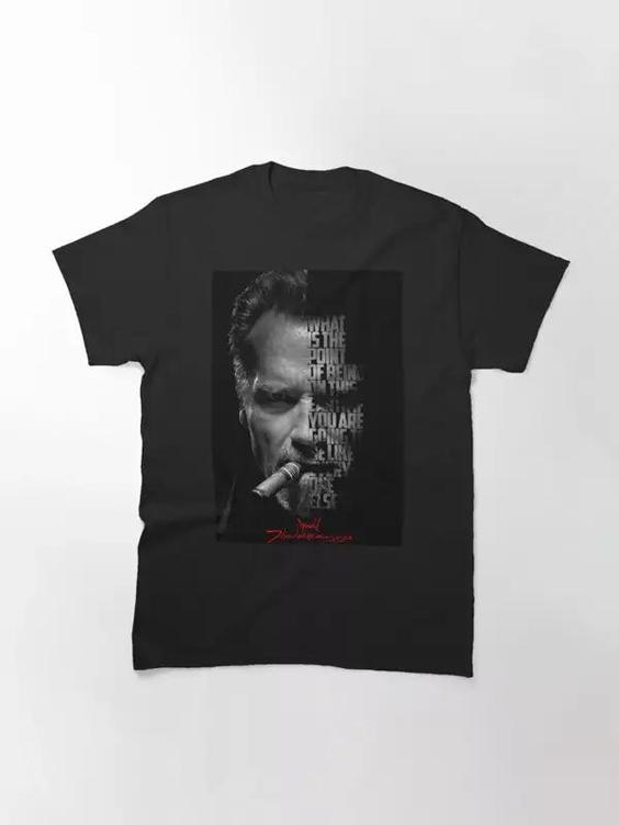 تیشرت terminator طرح Black and white Arnold Schwarzenegger کد 1115 231|باسلام (سفارشی سازی با گیکزهاب)