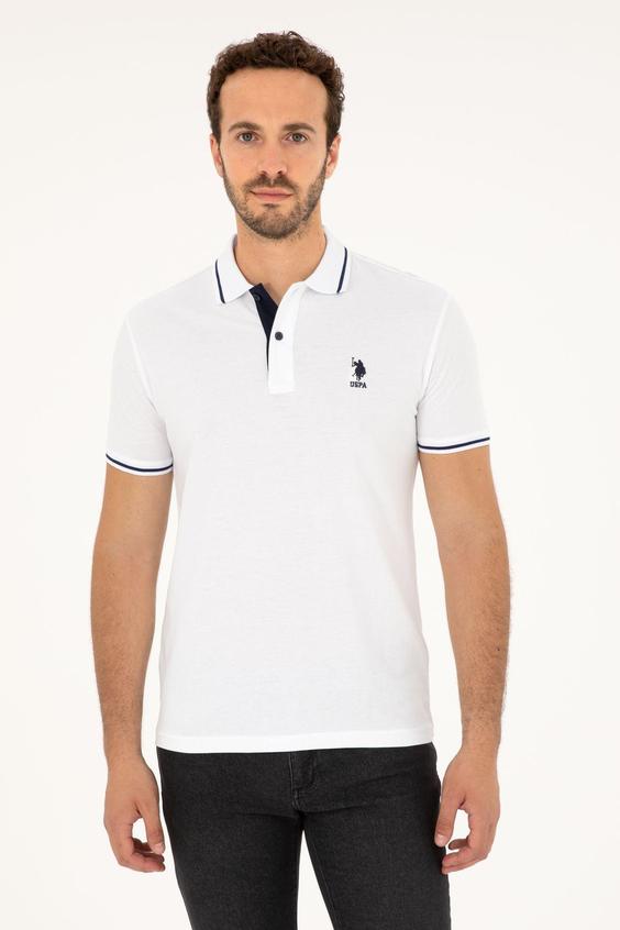 تیشرت یقه پلو مردانه یو اس پلو اورجینال سفید U.S. Polo Assn. TYC3F604E9E1FA6E00|ترند نهران