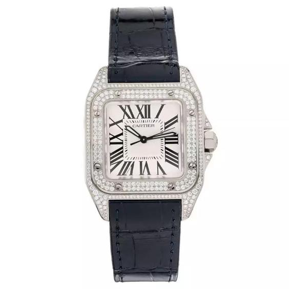 ساعت مچی کارتیر مدل Cartier Santos Diamonds 1329Q|باسلام