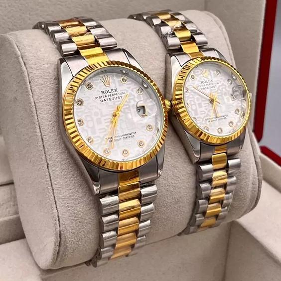 ساعت مچی زنانه و مردانه بند استیل تقویم تلسکوپی رولکس دیت جاست ROLEX DATEJUST|باسلام (ₖᵤᵣₒₛₕgₐₗₗₑᵣy)