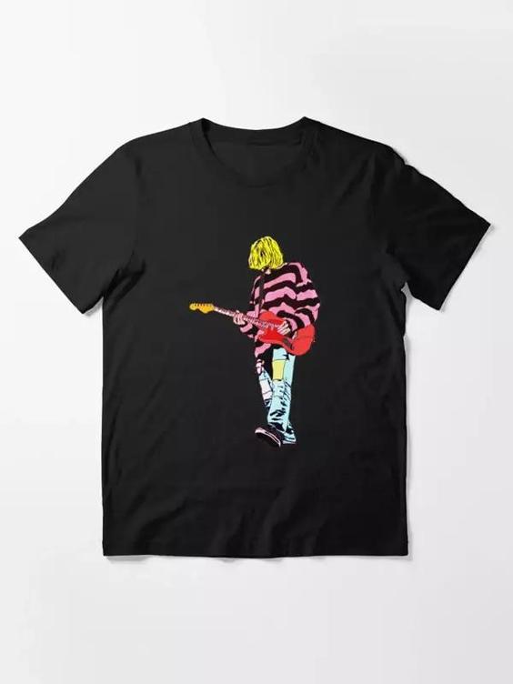 تیشرت nirvana نیروانا  Kurt Cobain Artistic Modern Pop Portrait Design کد 1602 231|باسلام