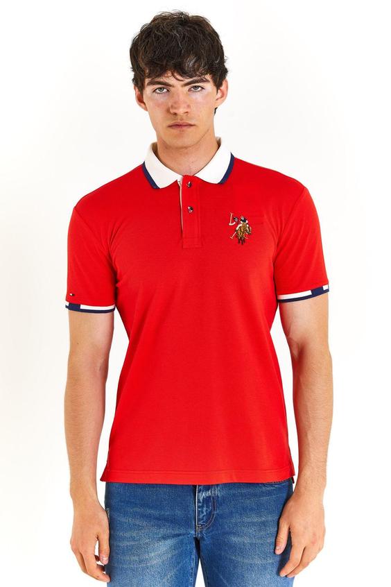 تیشرت یقه پلو مردانه یو اس پلو اورجینال قرمز U.S. Polo Assn. G081SZ011.000.1792053|ترند نهران