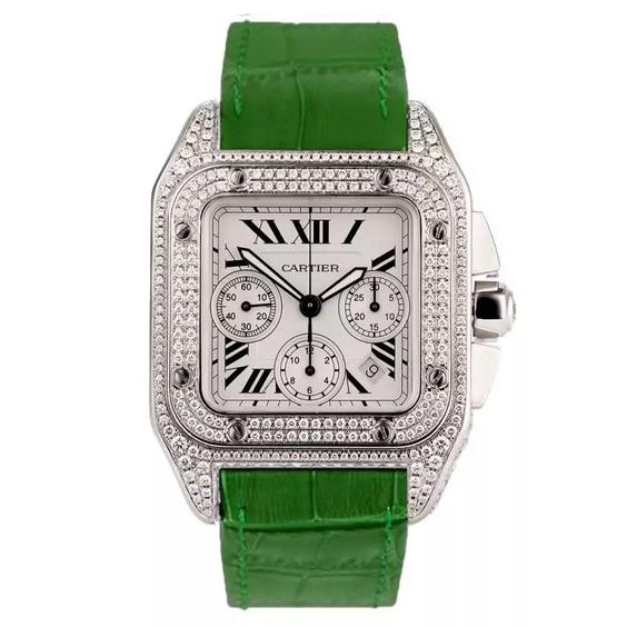 ساعت مچی کارتیر مدل Cartier Santos Diamonds 1339Q|باسلام