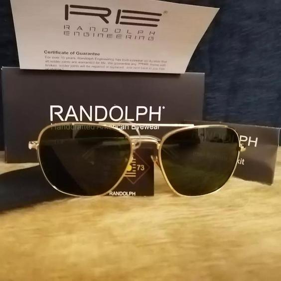 عینک راندولف امریکا مدل اویاتور Randolph aviator اصلی |باسلام (عینک ساتر SATER Optic)