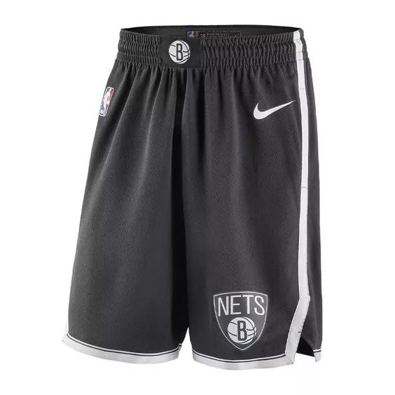 شلوارک اسپرت مردانه نایکی مدل Nike NBA Brooklyn Nets Icon Edition Swingman shorts AJ5584-010|باسلام (بولگانو مرجع کفش و  اورجینال)