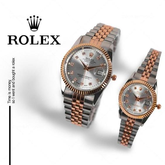 ست زنانه مردانه ساعت مچی رولکس دیت جاست    Rolex Date just|باسلام