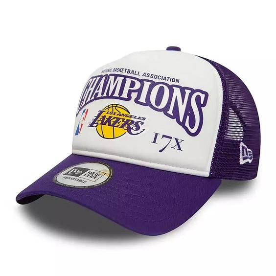 کلاه اسپرت مردانه نیو ارا مدل New Era NBA Los Angeles Lakers League Champions A-Frame Trucker cap NW60298653-500|باسلام