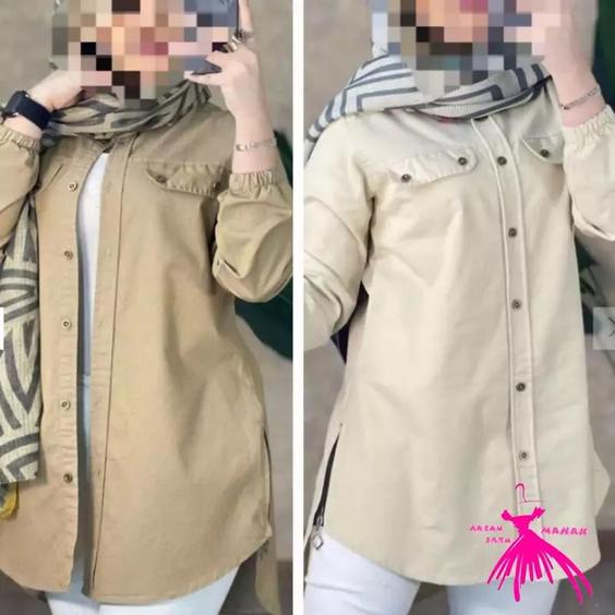 مانتو بغل زیپ.جنس کتان کش |باسلام (ارزانسرای ماهک👗🧥)