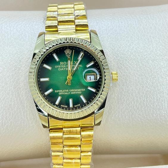 ساعت رولکس صفحه سبز قاب متوسط زنانه و مردانه خاص Rolex|باسلام