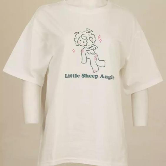 تیشرت little sheep angel - سفید, XL|باسلام